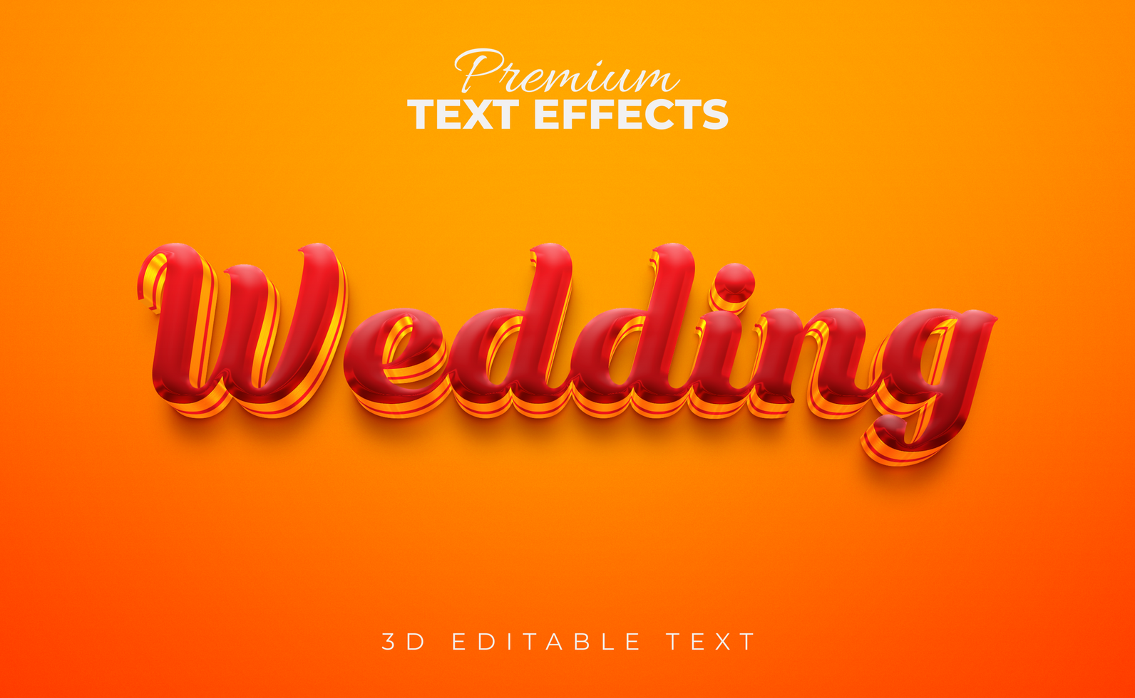 3D editable PSd  stylish text effects , Photoshop text effects file