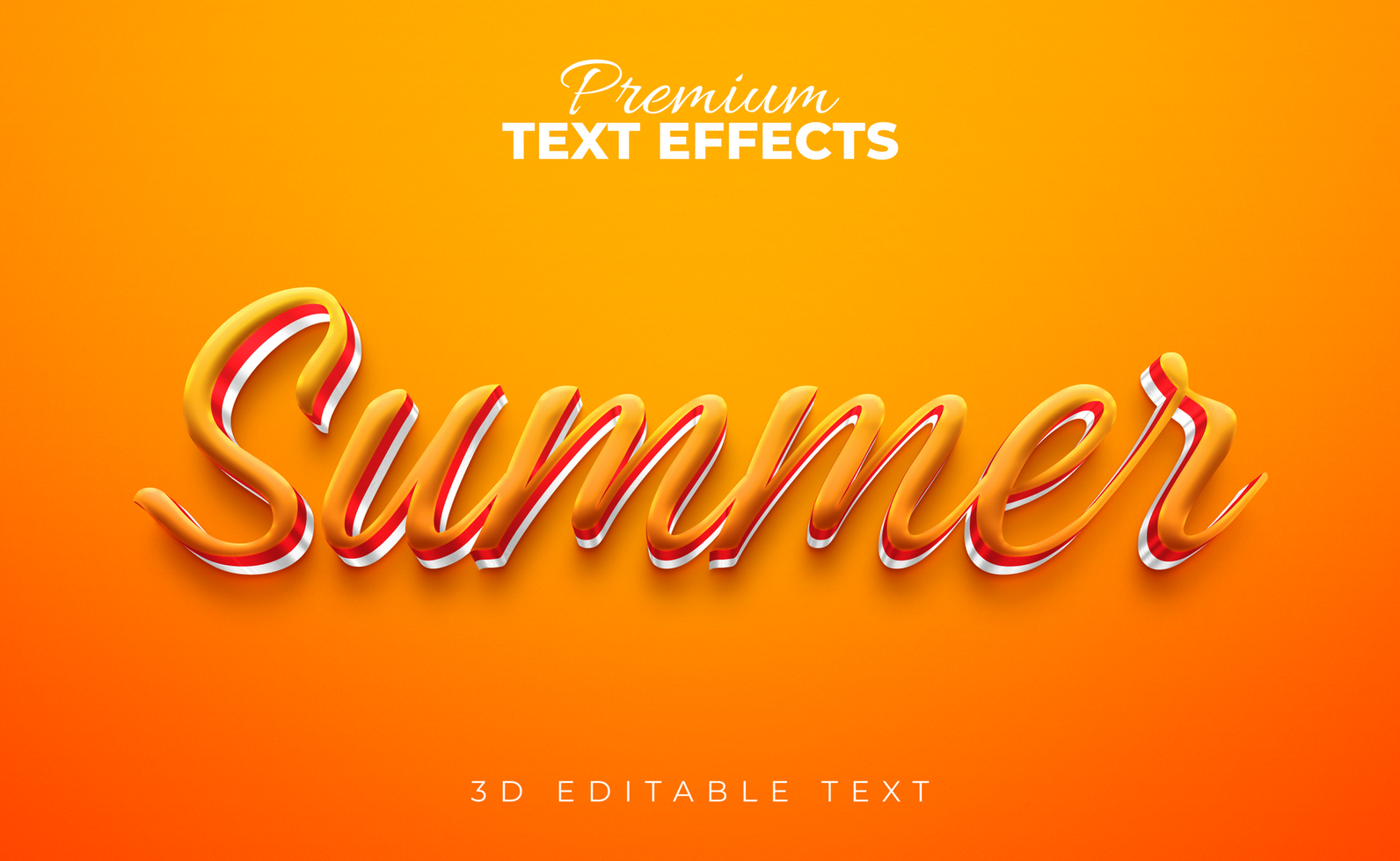 3D editable PSd  stylish text effects , Photoshop text effects file