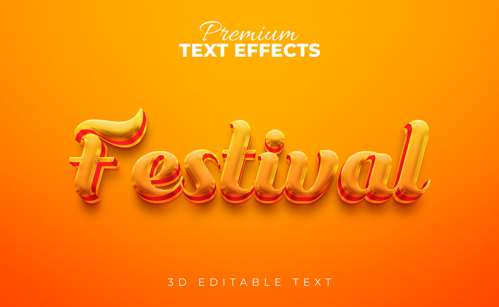 3D editable PSd  stylish text effects , Photoshop text effects file