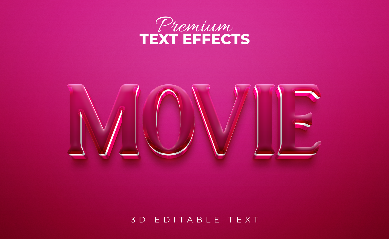3D editable PSd  stylish text effects , Photoshop text effects file