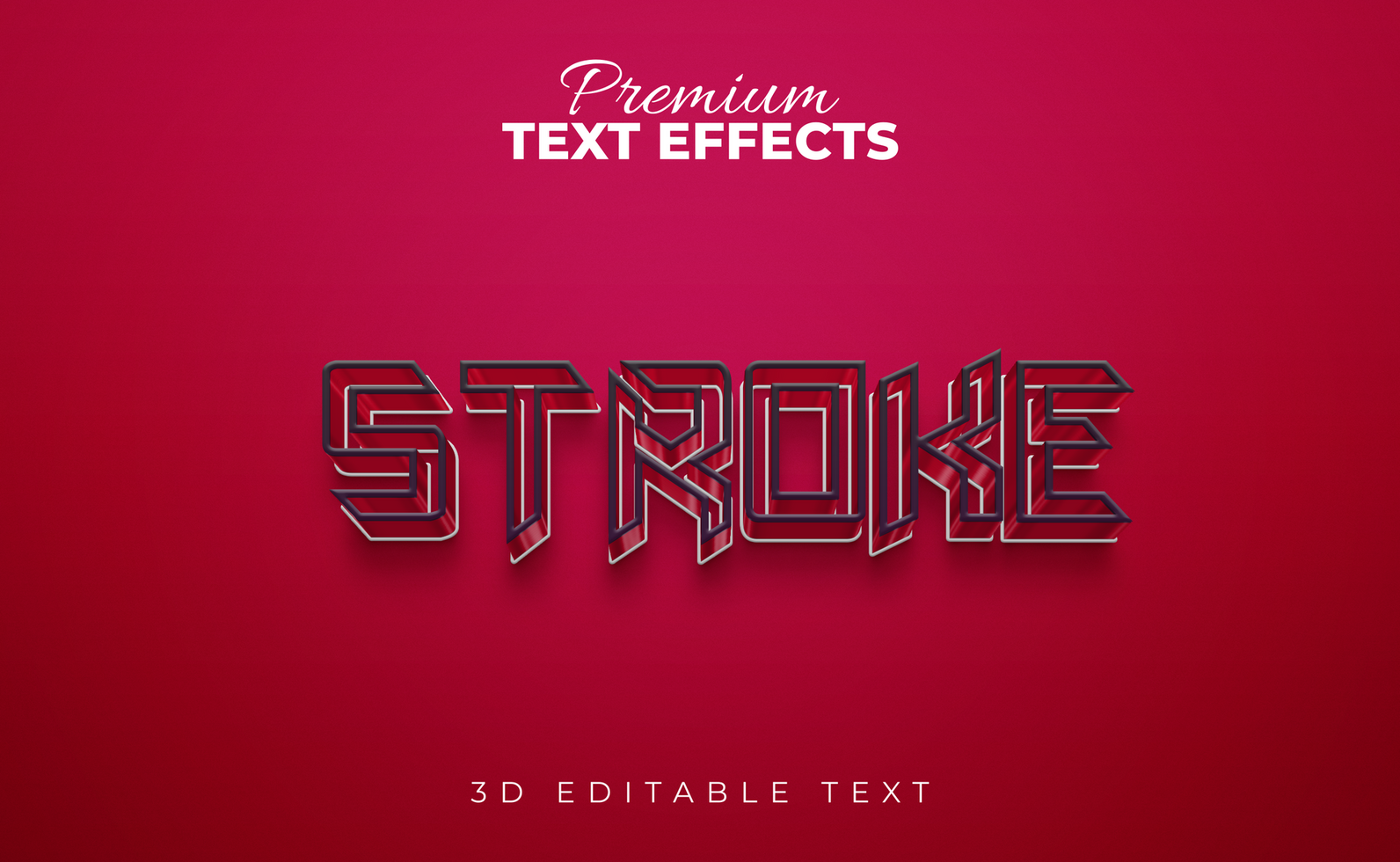 3D editable PSd  stylish text effects , Photoshop text effects file