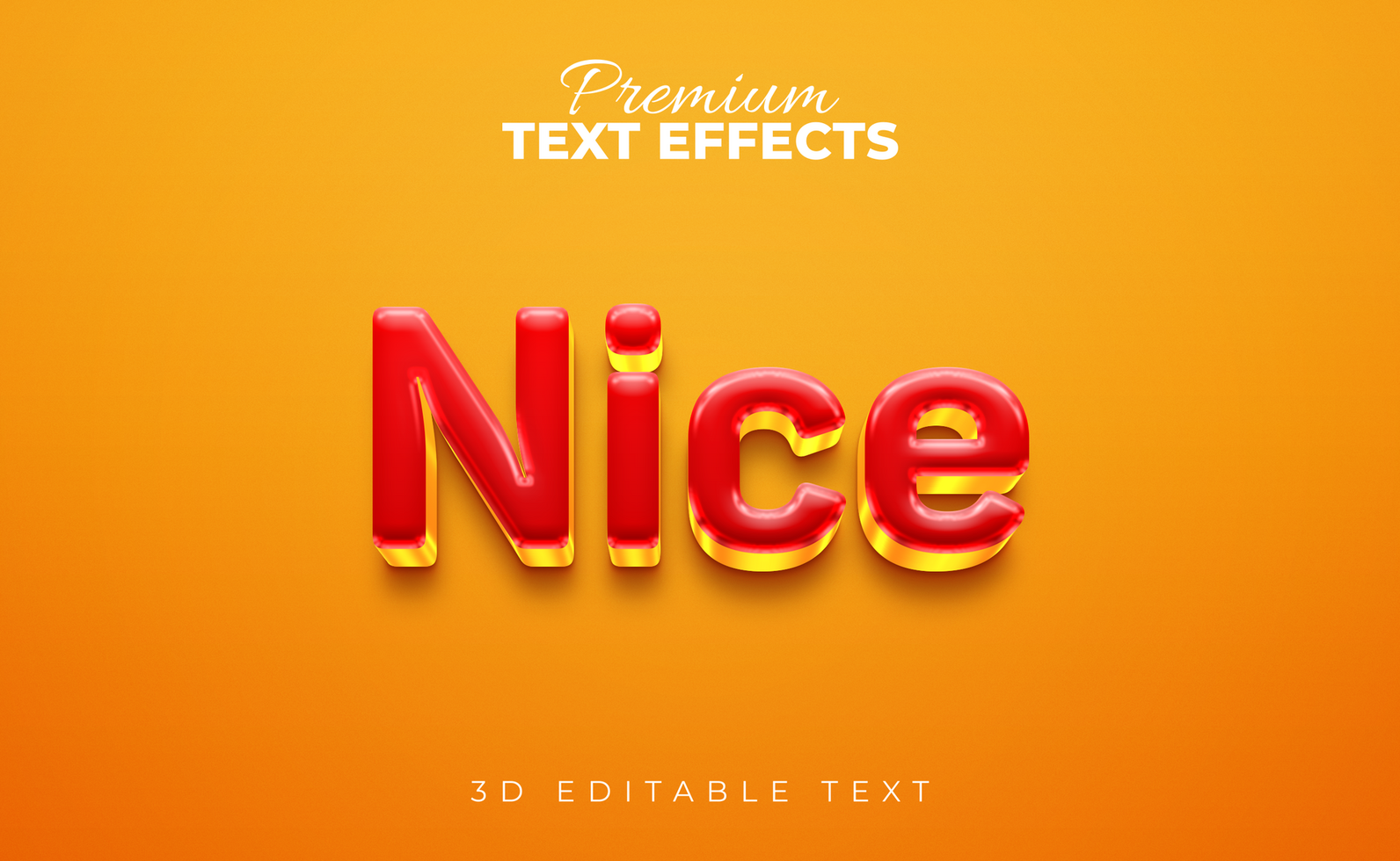 3D editable PSd  stylish text effects , Photoshop text effects file