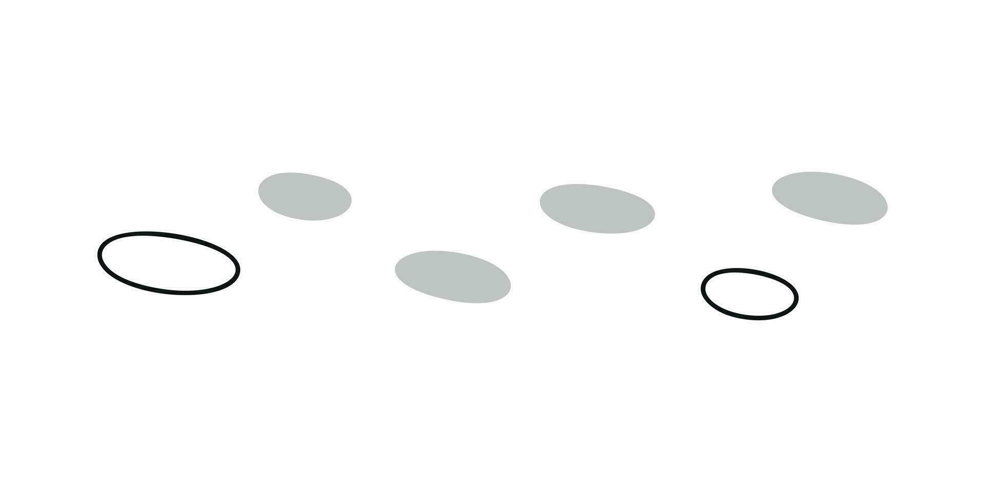 Flat vector silhouette illustration of rock
