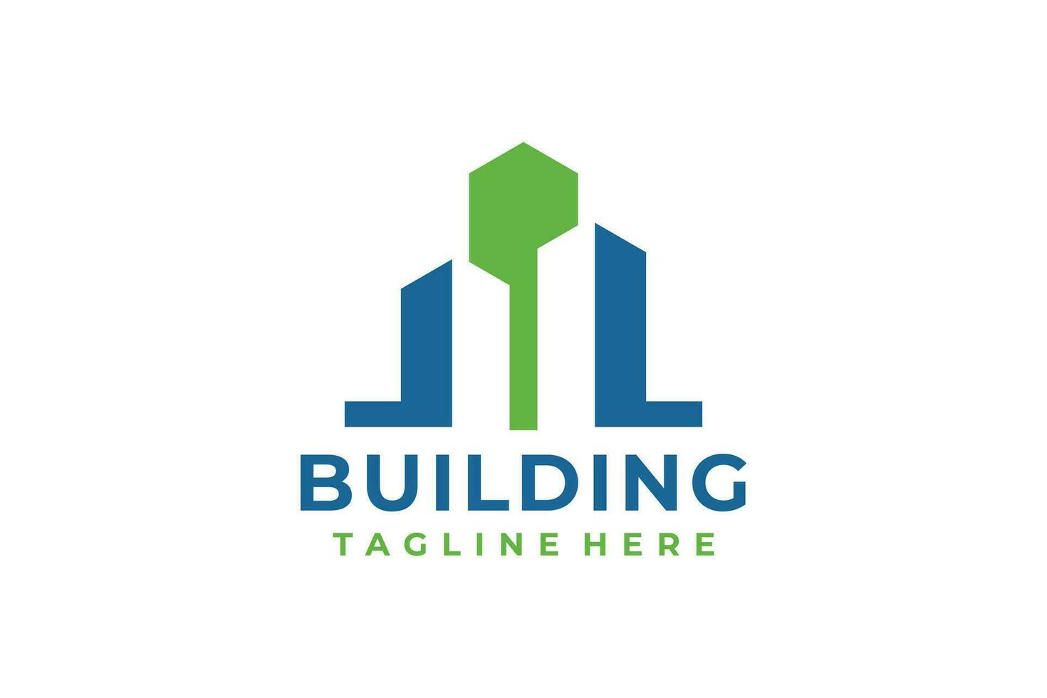 Business real estate building logo vector