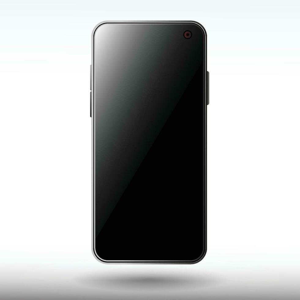 Smartphone Mockup Isolated with White Background vector