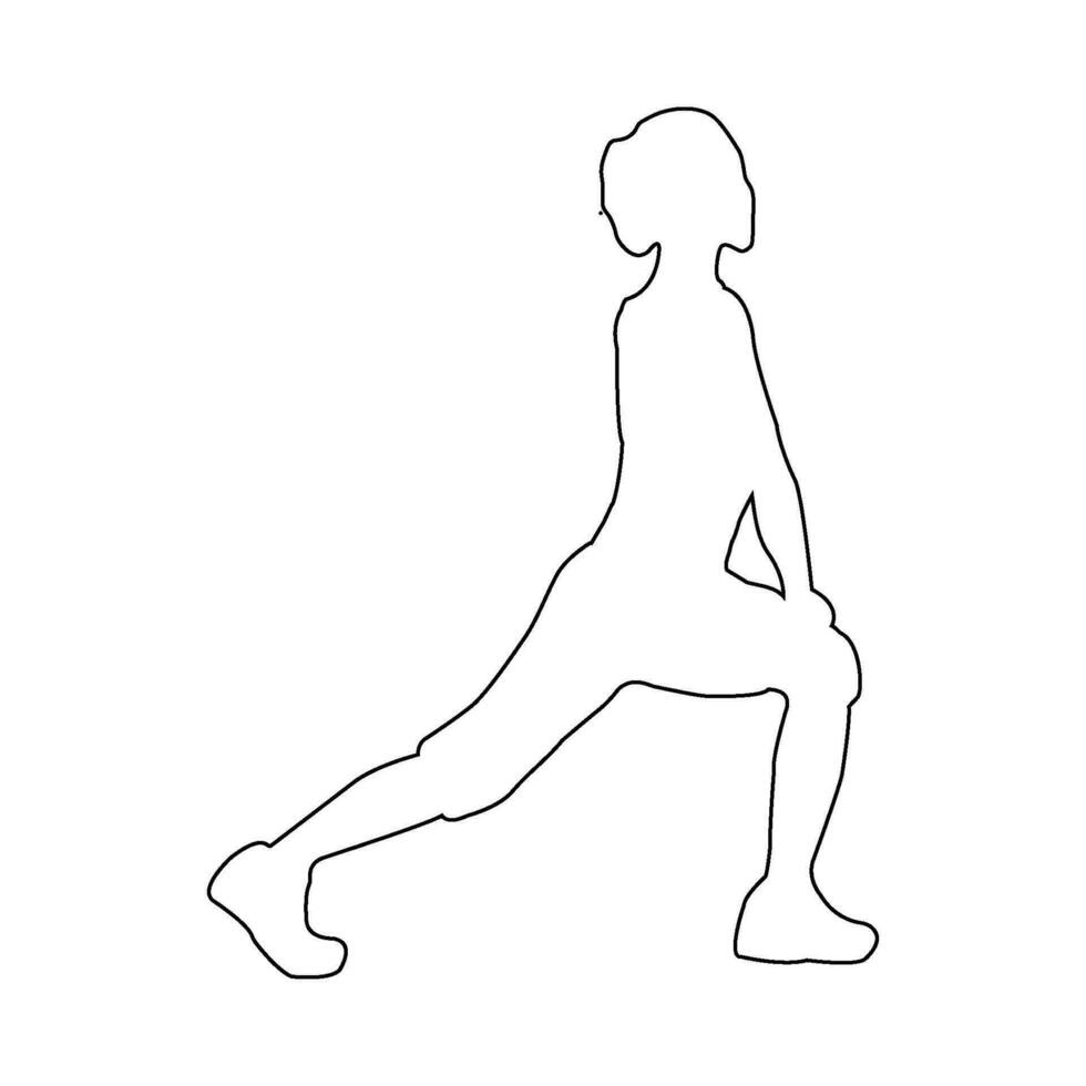 people icon gymnastic person icon vector