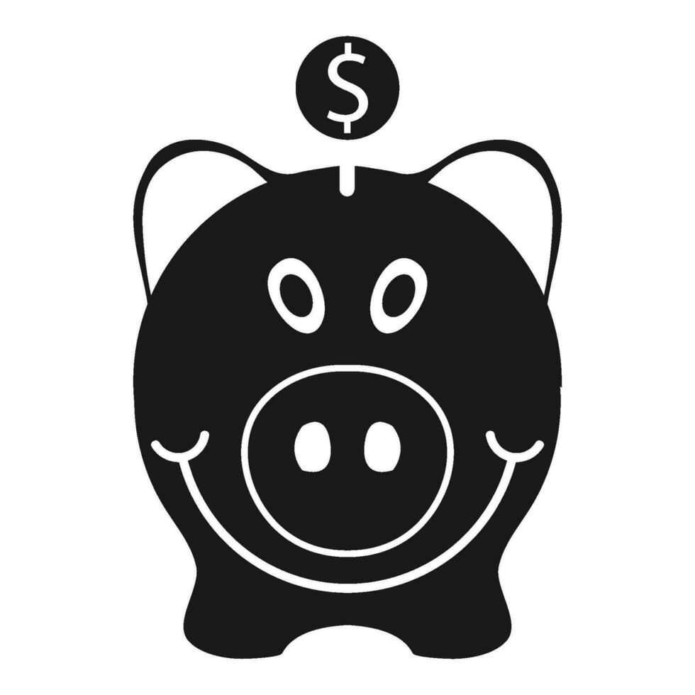 Piggy Bank Icon vector