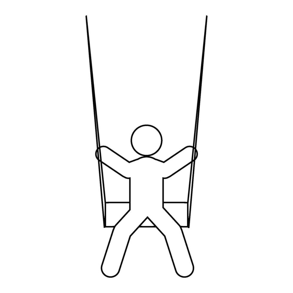 swing icon vector