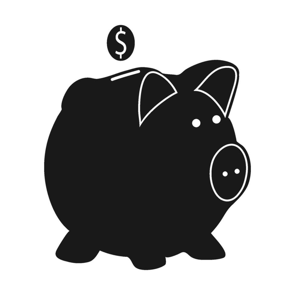 Piggy Bank Icon vector