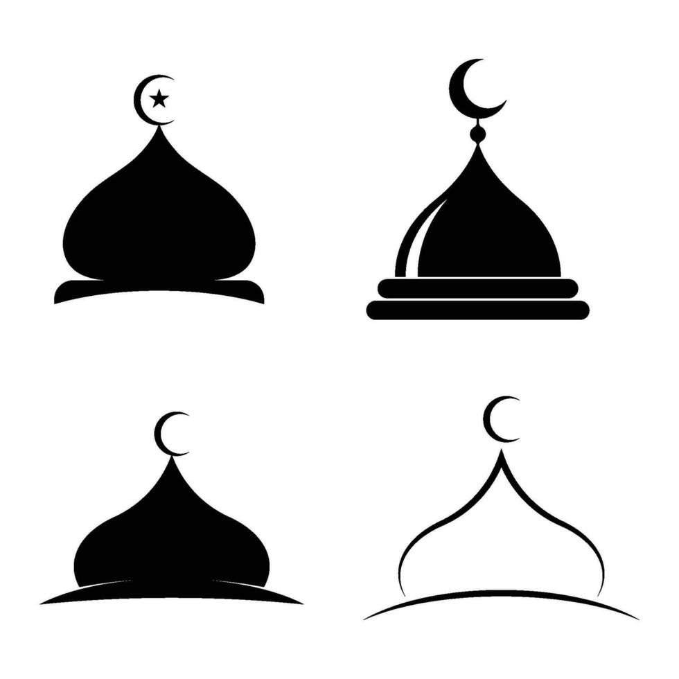 mezquita Hazme icono vector