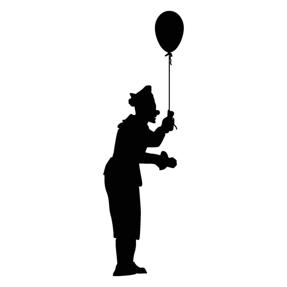 person holding flying balloon vector