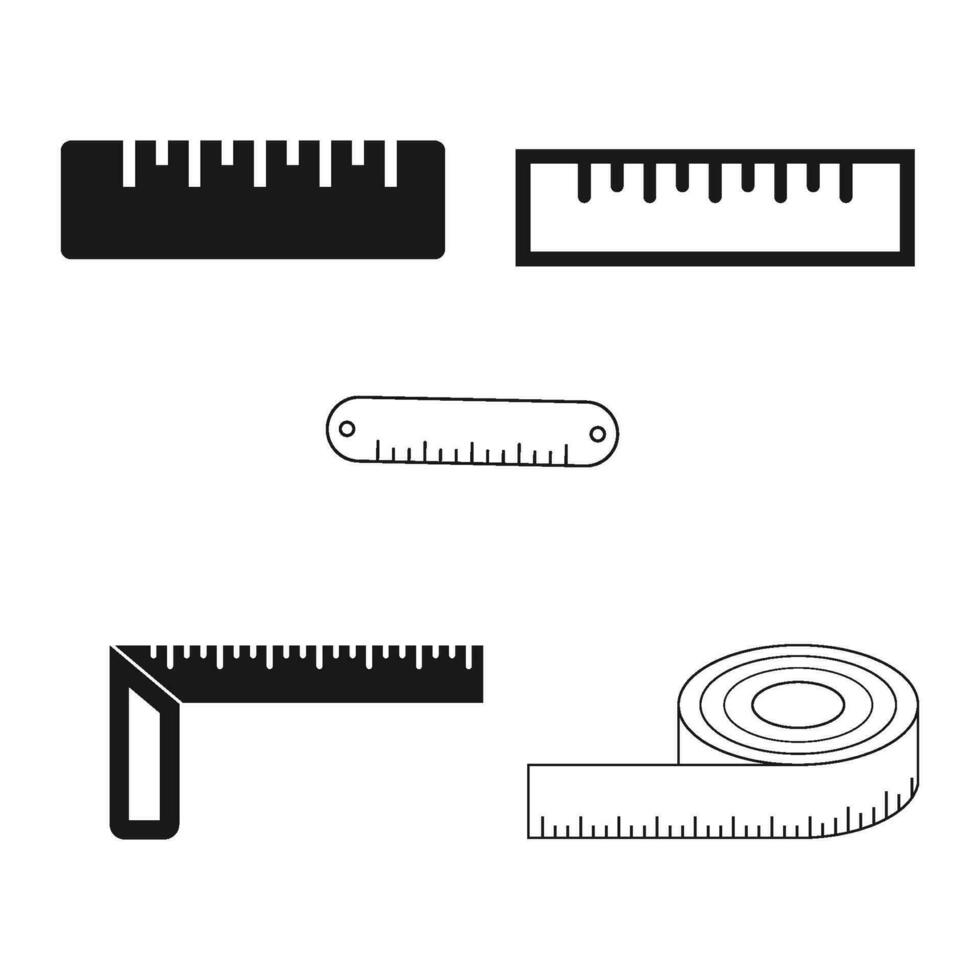 ruler icon vector