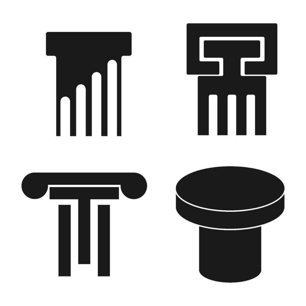 vector de logotipo de columna