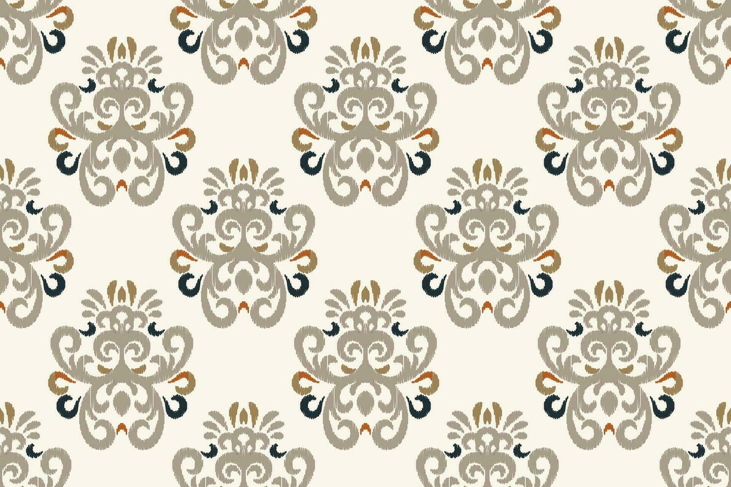 Motif Ikat Paisley Embroidery Background. Ikat Pattern Geometric Ethnic Oriental Pattern traditional.aztec Style Abstract Vector illustration.design for Texture,fabric,clothing,wrapping,sarong.