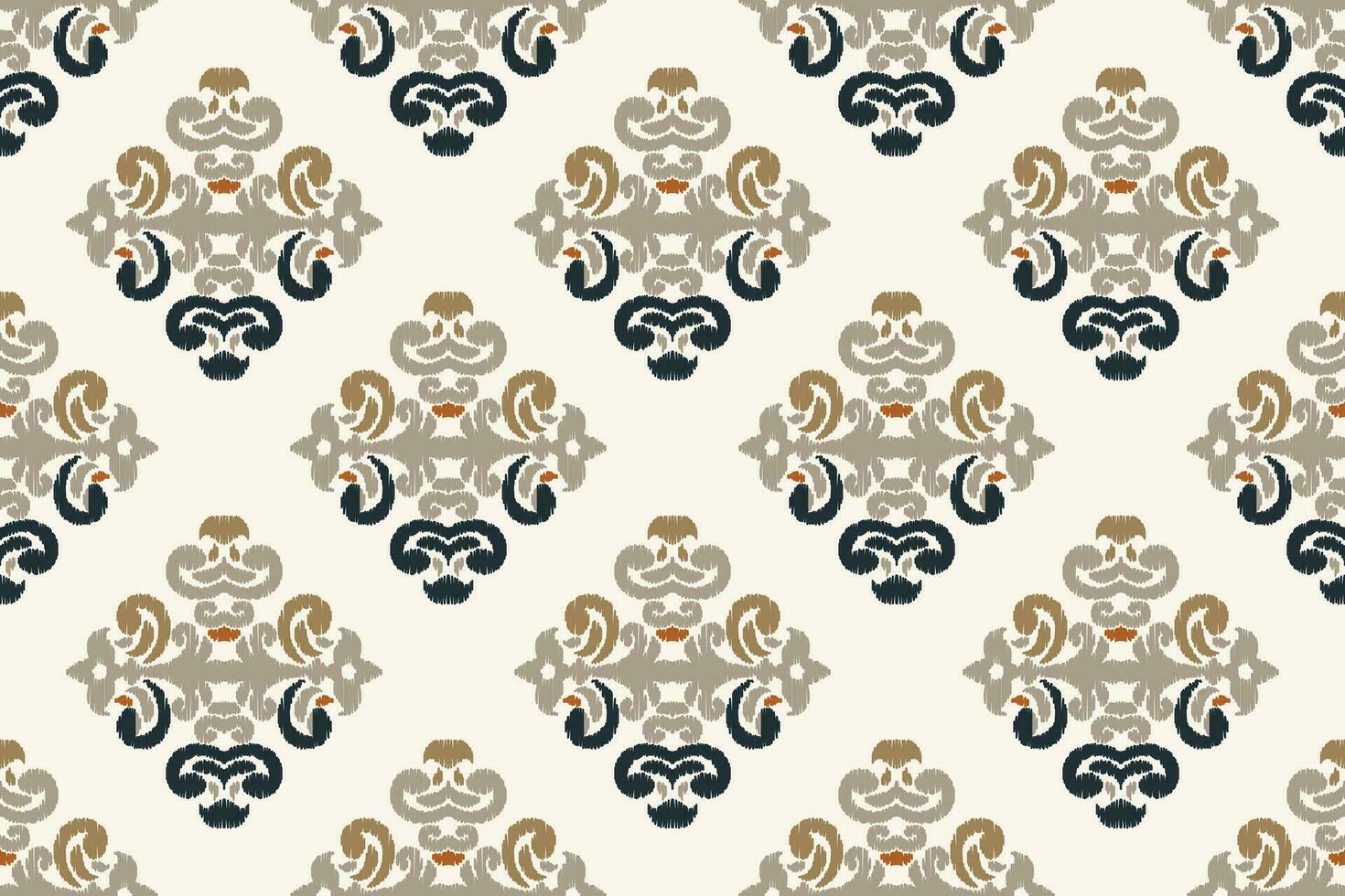 Motif Ikat Paisley Embroidery Background. Ikat Aztec Geometric Ethnic Oriental Pattern Traditional. Ikat Aztec Style Abstract Design for Print Texture,fabric,saree,sari,carpet. vector
