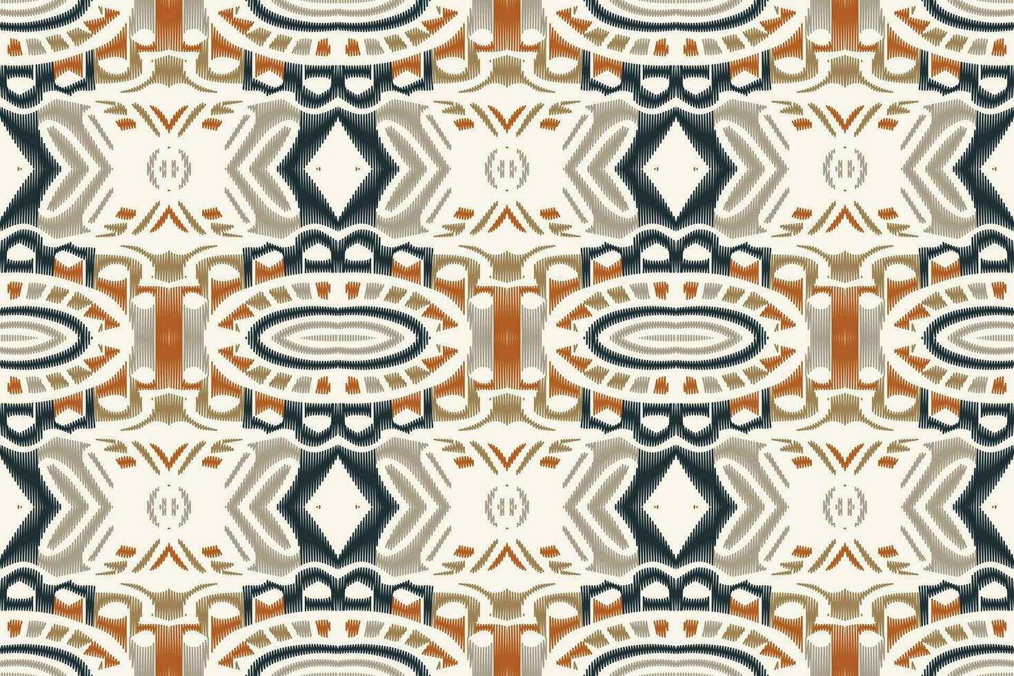 ikat damasco cachemir bordado antecedentes. ikat cheurón geométrico étnico oriental modelo tradicional.azteca estilo resumen vector ilustración.diseño para textura,tela,ropa,envoltura,pareo.