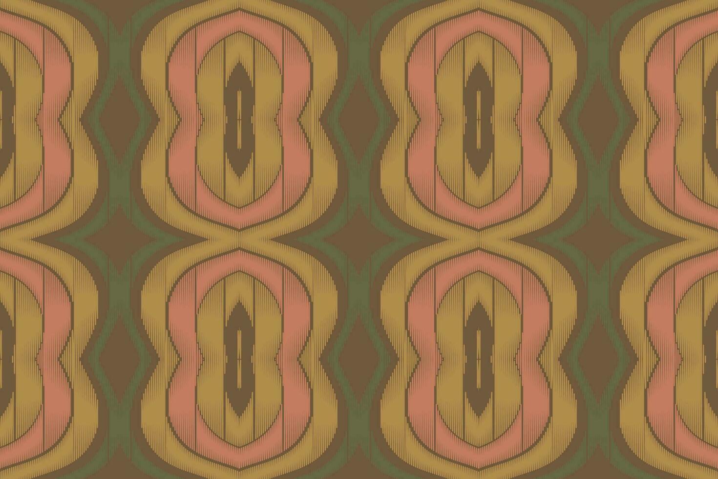 Ikat Floral Paisley Embroidery Background. Ikat Print Geometric Ethnic Oriental Pattern Traditional. Ikat Aztec Style Abstract Design for Print Texture,fabric,saree,sari,carpet. vector