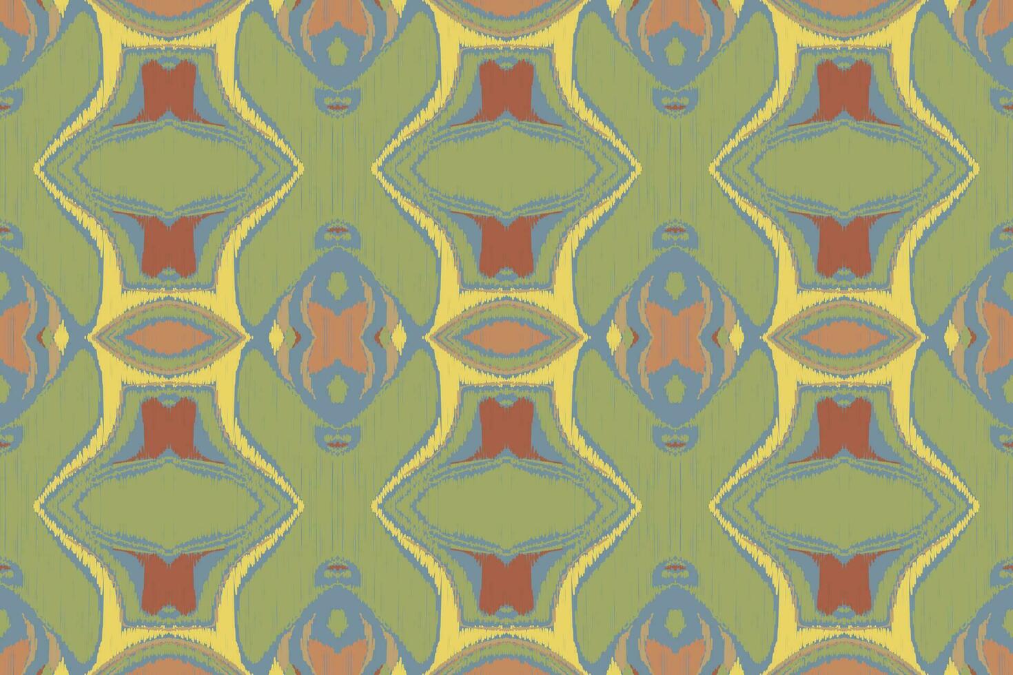 Ikat Damask Paisley Embroidery Background. Ikat Patterns Geometric Ethnic Oriental Pattern traditional.aztec Style Abstract Vector illustration.design for Texture,fabric,clothing,wrapping,sarong.