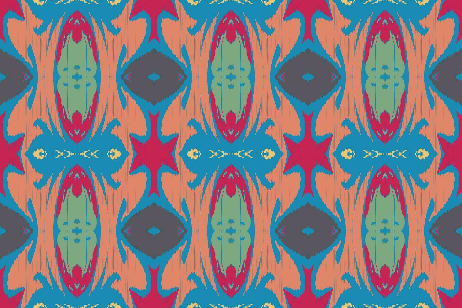 Ikat Damask Paisley Embroidery Background. Ikat Designs Geometric Ethnic Oriental Pattern Traditional. Ikat Aztec Style Abstract Design for Print Texture,fabric,saree,sari,carpet. vector