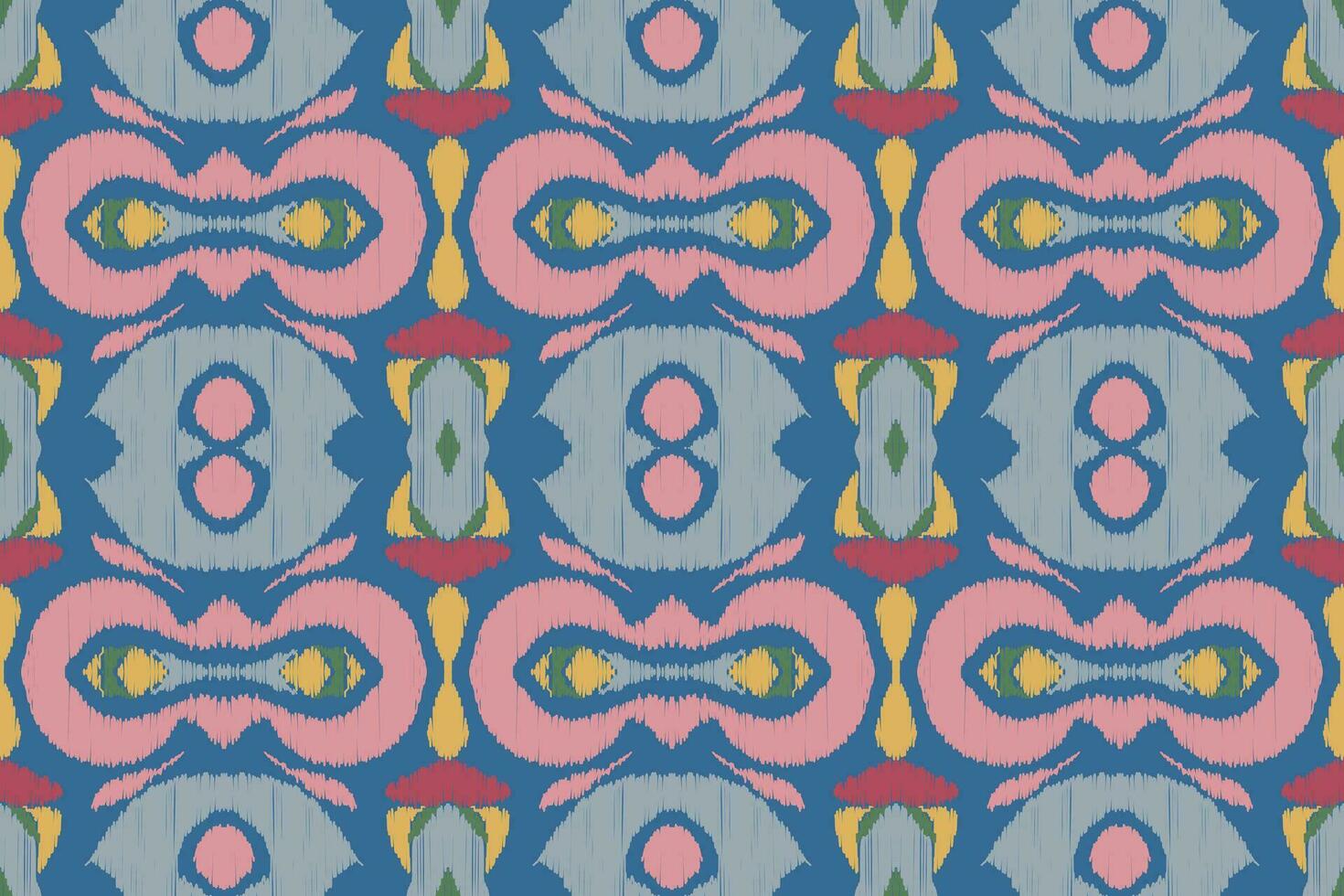 ikat damasco cachemir bordado antecedentes. ikat flor geométrico étnico oriental modelo tradicional.azteca estilo resumen vector ilustración.diseño para textura,tela,ropa,envoltura,pareo.