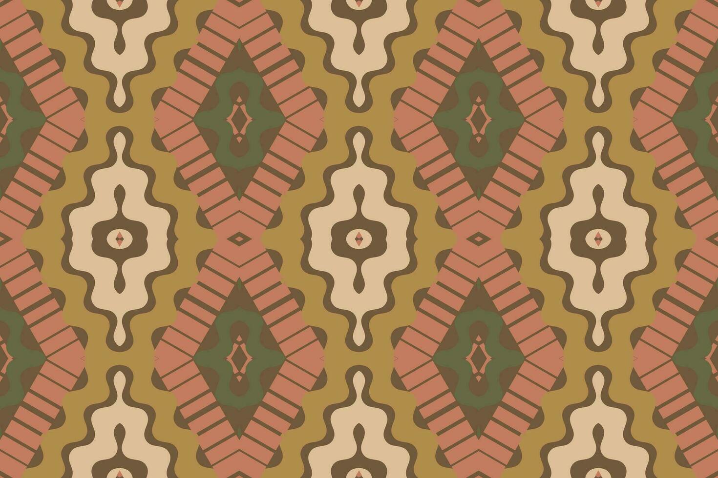 Ikat Floral Paisley Embroidery Background. Ikat Seamless Pattern Geometric Ethnic Oriental Pattern traditional.aztec Style Abstract Vector design Texture,fabric,clothing,wrapping,sarong.