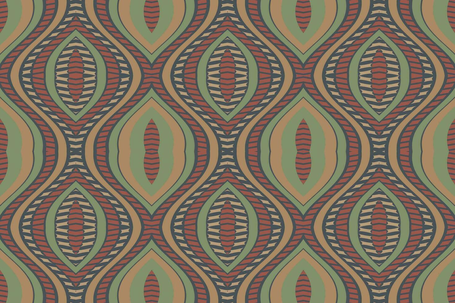 Ikat Damask Paisley Embroidery Background. Ikat Stripes Geometric Ethnic Oriental Pattern traditional.aztec Style Abstract Vector illustration.design for Texture,fabric,clothing,wrapping,sarong.