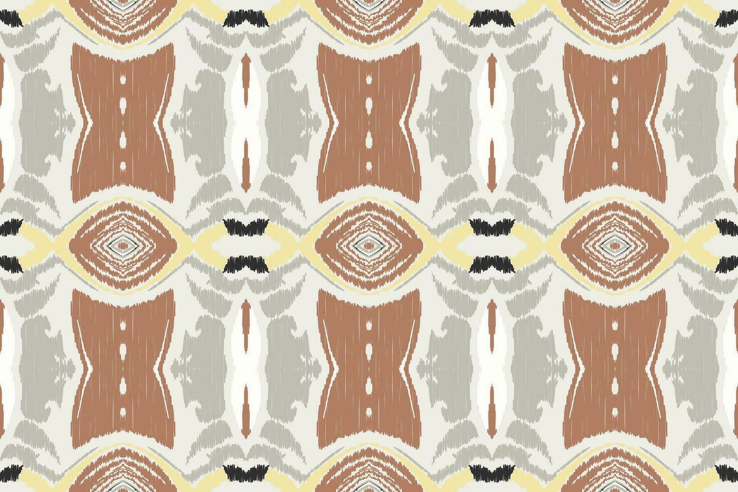Ikat Floral Paisley Embroidery Background. Ikat Print Geometric Ethnic Oriental Pattern Traditional. Ikat Aztec Style Abstract Design for Print Texture,fabric,saree,sari,carpet. vector