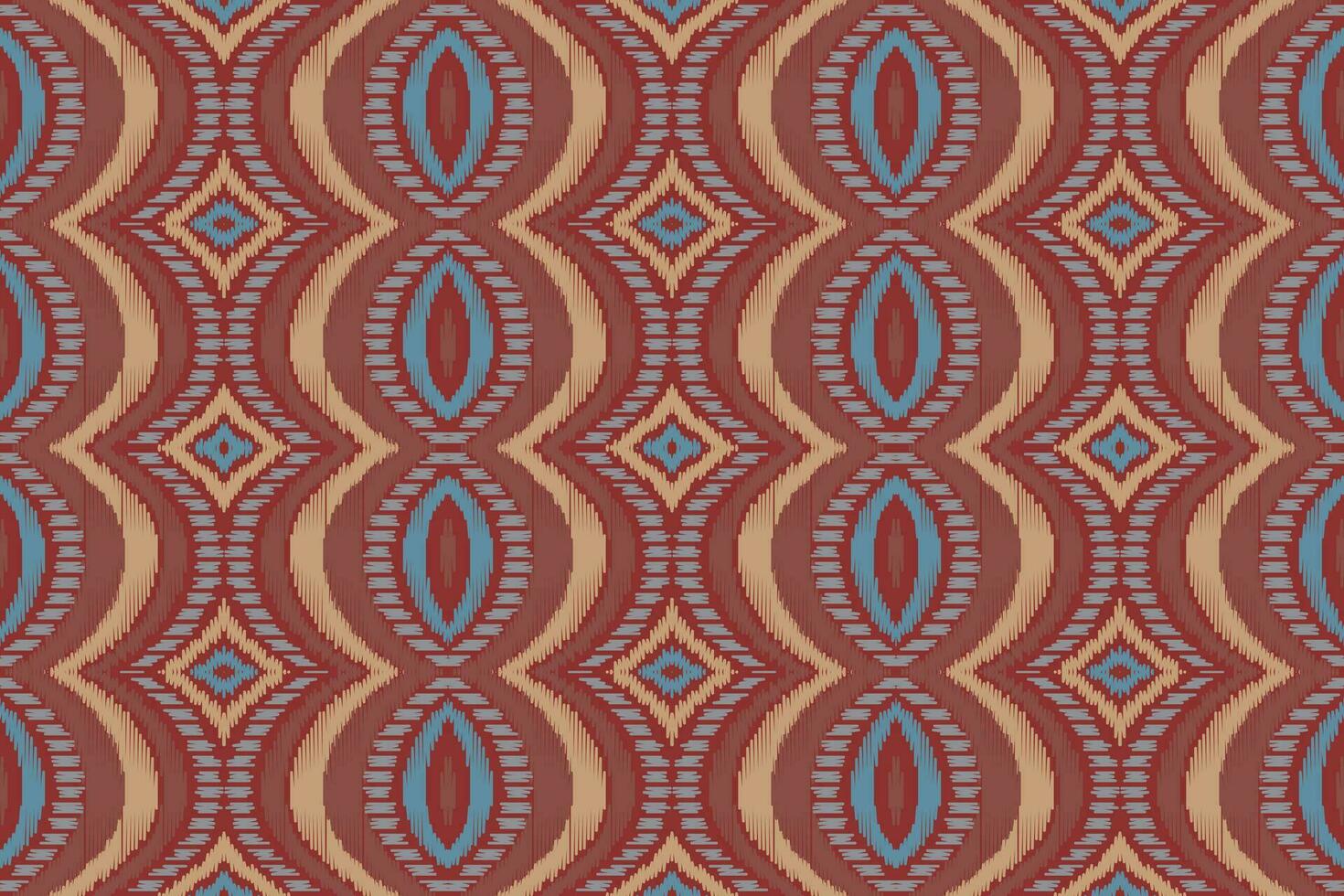 Ikat Damask Paisley Embroidery Background. Ikat Chevron Geometric Ethnic Oriental Pattern Traditional. Ikat Aztec Style Abstract Design for Print Texture,fabric,saree,sari,carpet. vector