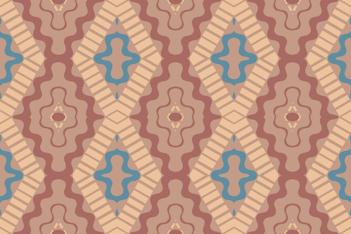 Ikat Damask Paisley Embroidery Background. Ikat Print Geometric Ethnic Oriental Pattern Traditional. Ikat Aztec Style Abstract Design for Print Texture,fabric,saree,sari,carpet. vector