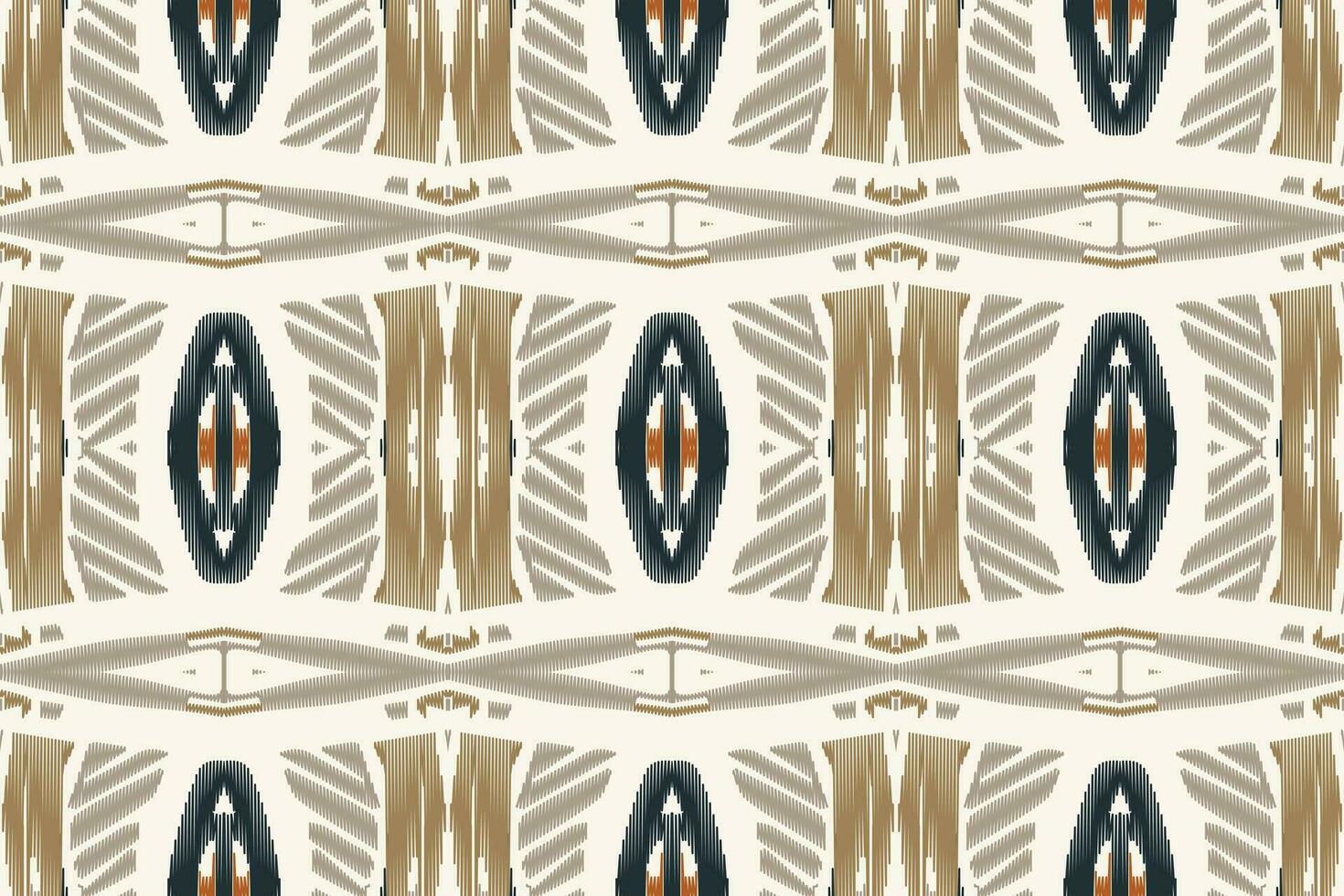 Ikat Floral Paisley Embroidery Background. Ikat Stripe Geometric Ethnic Oriental Pattern traditional.aztec Style Abstract Vector illustration.design for Texture,fabric,clothing,wrapping,sarong.