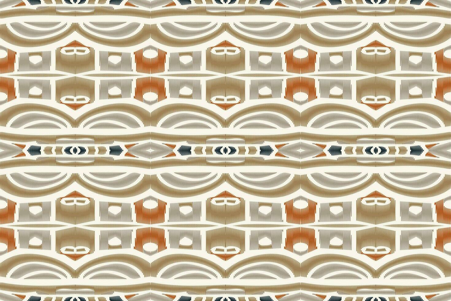 ikat floral cachemir bordado antecedentes. ikat diseños geométrico étnico oriental modelo tradicional.azteca estilo resumen vector ilustración.diseño para textura,tela,ropa,envoltura,pareo.