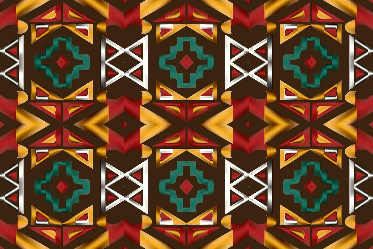 ikat damasco cachemir bordado antecedentes. ikat diseño geométrico étnico oriental modelo tradicional. ikat azteca estilo resumen diseño para impresión textura,tela,sari,sari,alfombra. vector