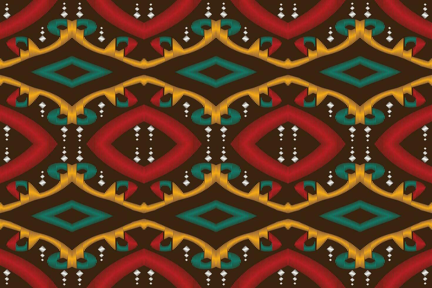 ikat damasco cachemir bordado antecedentes. ikat huellas dactilares geométrico étnico oriental modelo tradicional. ikat azteca estilo resumen diseño para impresión textura,tela,sari,sari,alfombra. vector