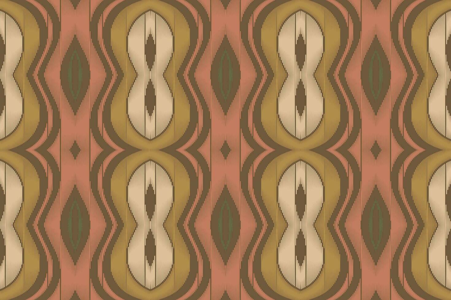 Ikat Floral Paisley Embroidery Background. Ikat Frame Geometric Ethnic Oriental Pattern traditional.aztec Style Abstract Vector illustration.design for Texture,fabric,clothing,wrapping,sarong.