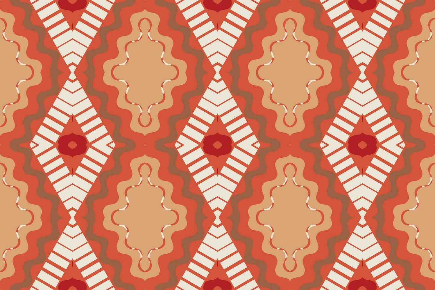 Ikat Floral Paisley Embroidery Background. Ikat Designs Geometric Ethnic Oriental Pattern Traditional. Ikat Aztec Style Abstract Design for Print Texture,fabric,saree,sari,carpet. vector