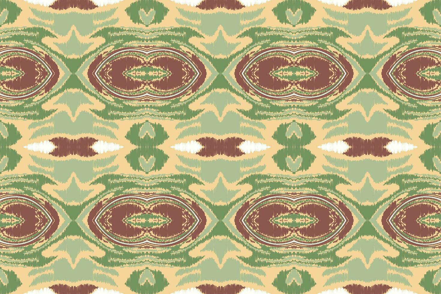 Ikat Floral Paisley Embroidery Background. Ikat Aztec Geometric Ethnic Oriental Pattern traditional.aztec Style Abstract Vector illustration.design for Texture,fabric,clothing,wrapping,sarong.