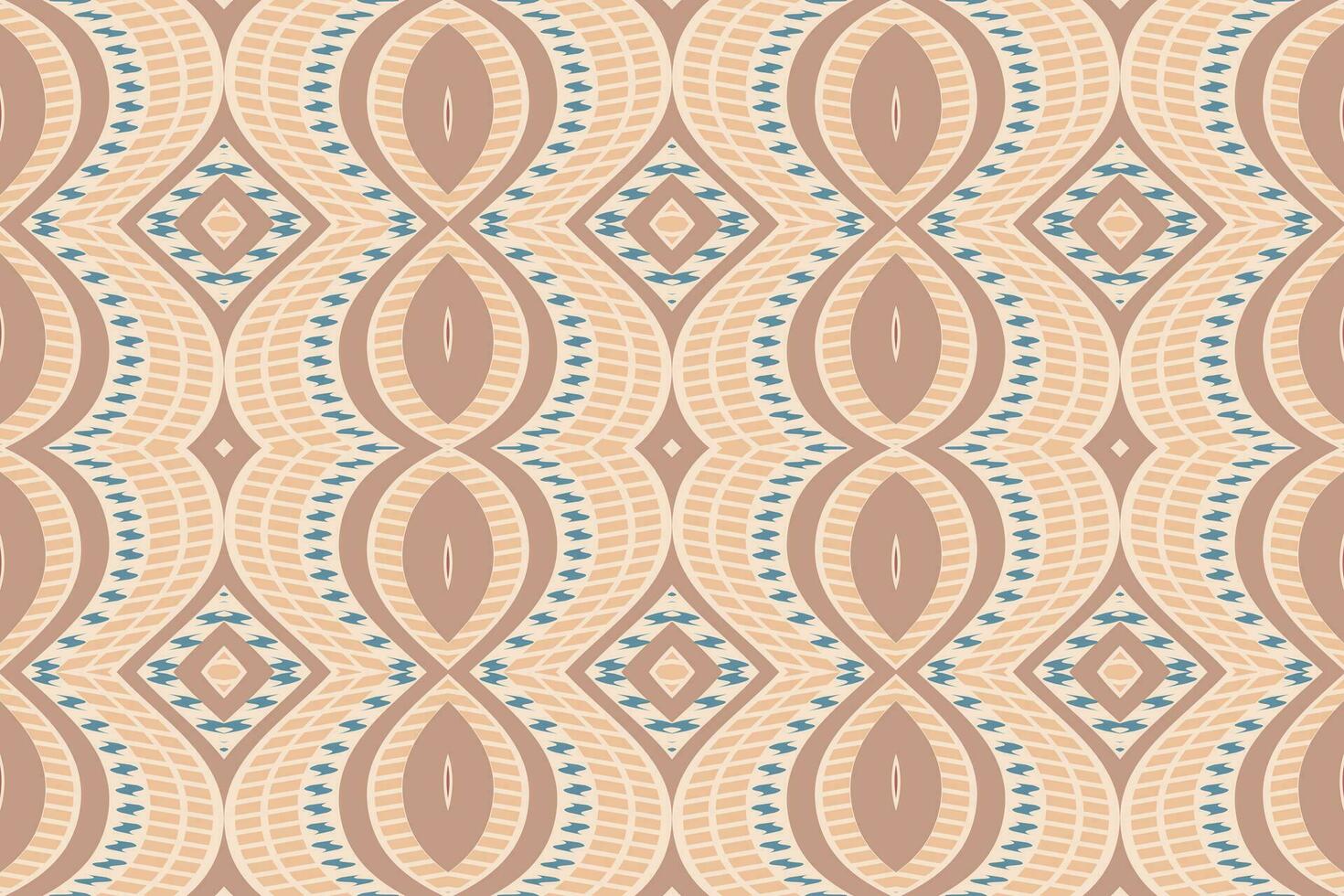 Ikat Damask Paisley Embroidery Background. Ikat Prints Geometric Ethnic Oriental Pattern traditional.aztec Style Abstract Vector illustration.design for Texture,fabric,clothing,wrapping,sarong.