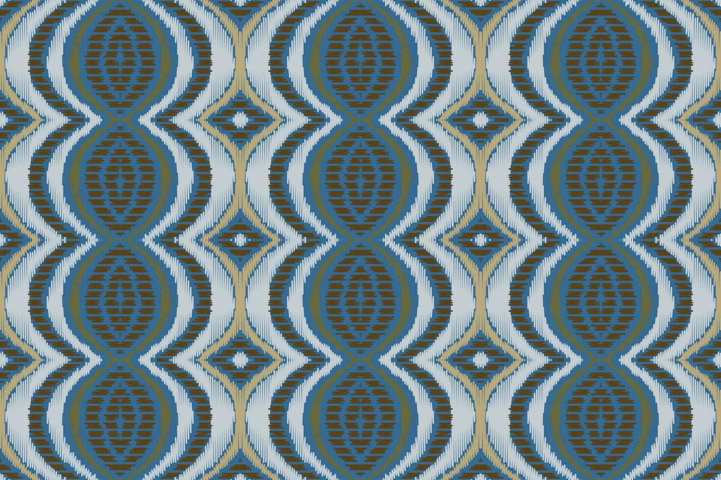 Ikat Floral Paisley Embroidery Background. Ikat Pattern Geometric Ethnic Oriental Pattern Traditional. Ikat Aztec Style Abstract Design for Print Texture,fabric,saree,sari,carpet. vector