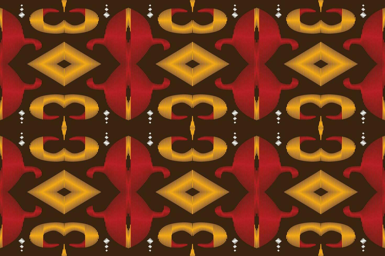 Ikat Floral Paisley Embroidery Background. Ikat Texture Geometric Ethnic Oriental Pattern Traditional. Ikat Aztec Style Abstract Design for Print Texture,fabric,saree,sari,carpet. vector