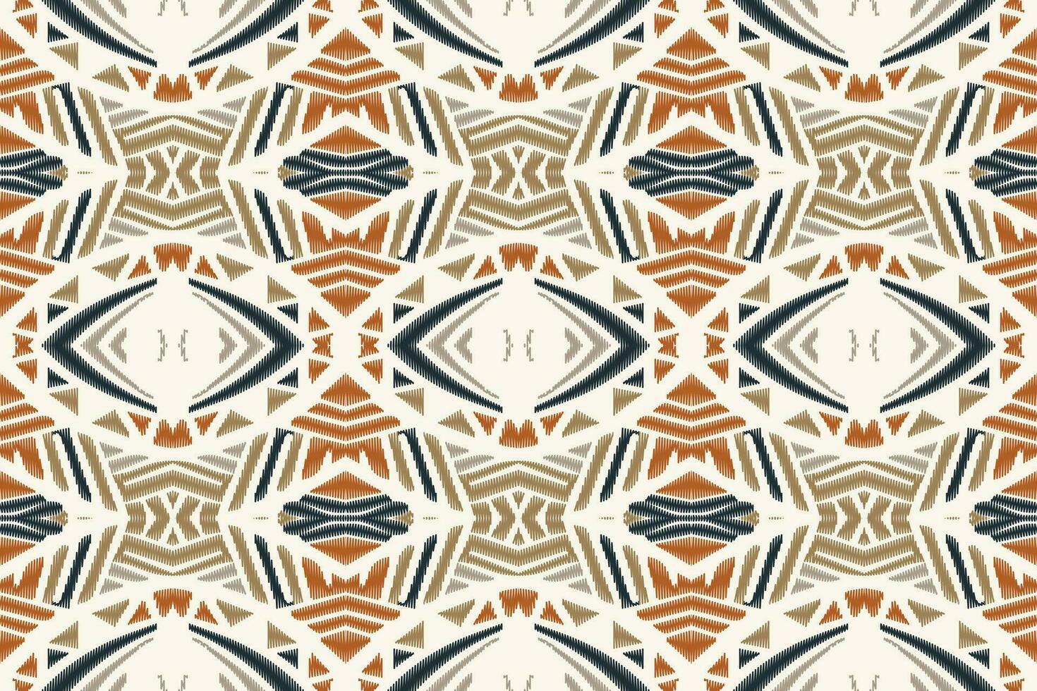 ikat damasco cachemir bordado antecedentes. ikat floral geométrico étnico oriental modelo tradicional.azteca estilo resumen vector ilustración.diseño para textura,tela,ropa,envoltura,pareo.