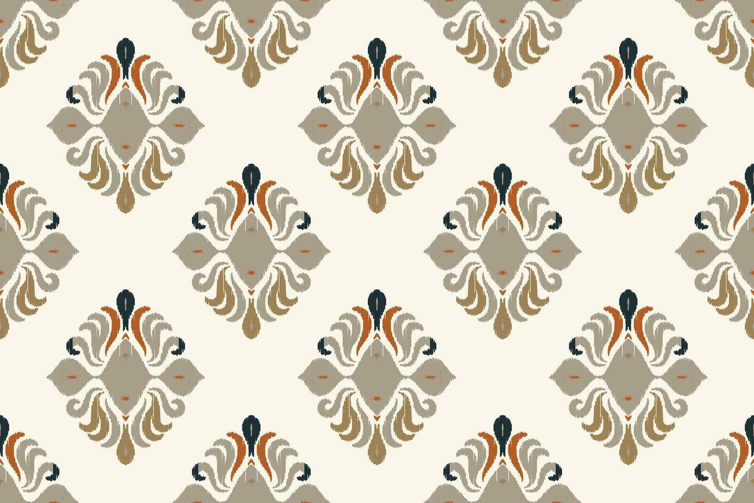 Motif Ikat Paisley Embroidery Background. Ikat Flowers Geometric Ethnic Oriental Pattern traditional.aztec Style Abstract Vector illustration.design for Texture,fabric,clothing,wrapping,sarong.