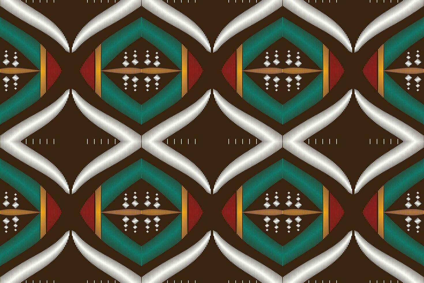 Ikat Damask Paisley Embroidery Background. Ikat Designs Geometric Ethnic Oriental Pattern Traditional. Ikat Aztec Style Abstract Design for Print Texture,fabric,saree,sari,carpet. vector