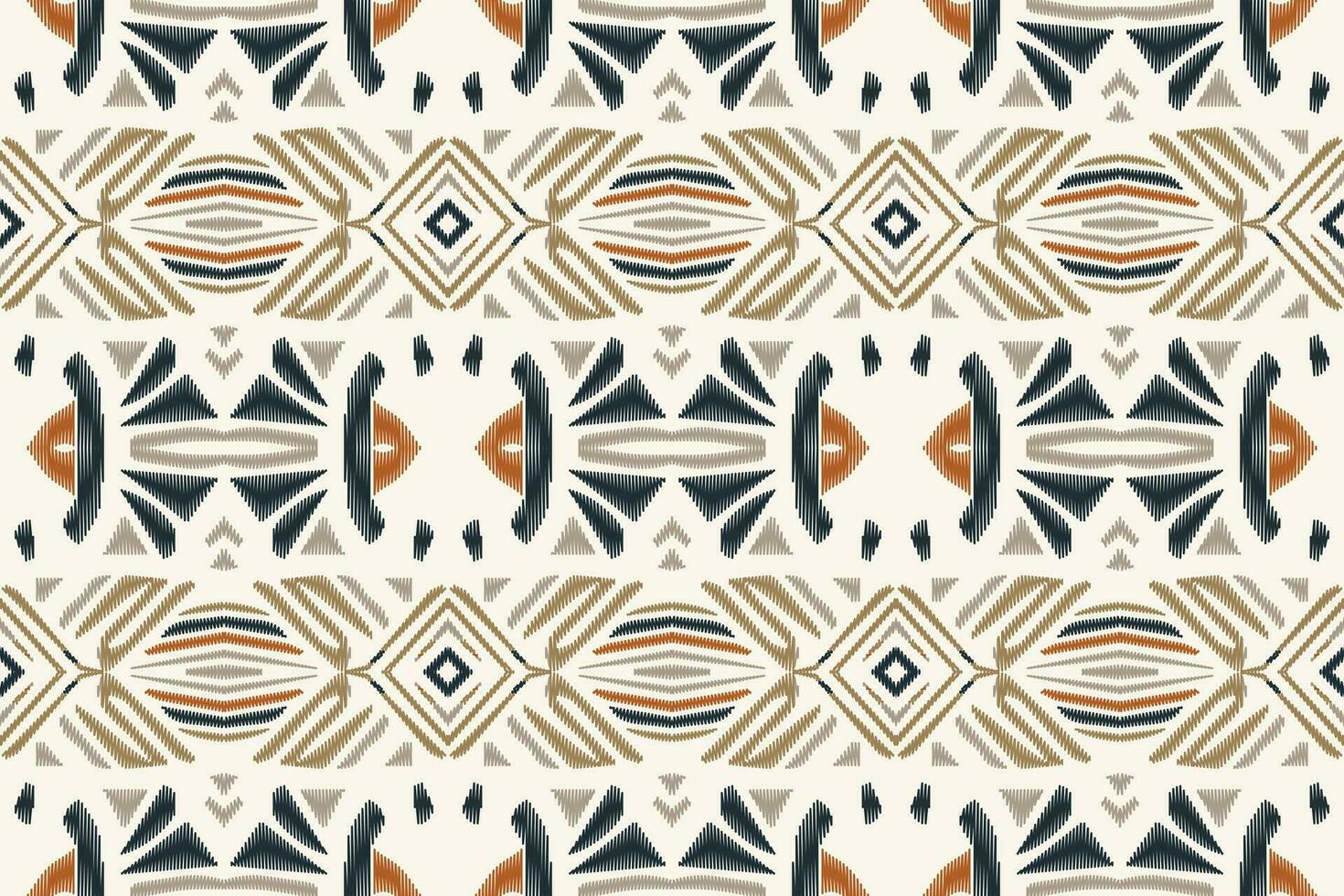 Motif Ikat Paisley Embroidery Background. Ikat Damask Geometric Ethnic Oriental Pattern traditional.aztec Style Abstract Vector illustration.design for Texture,fabric,clothing,wrapping,sarong.