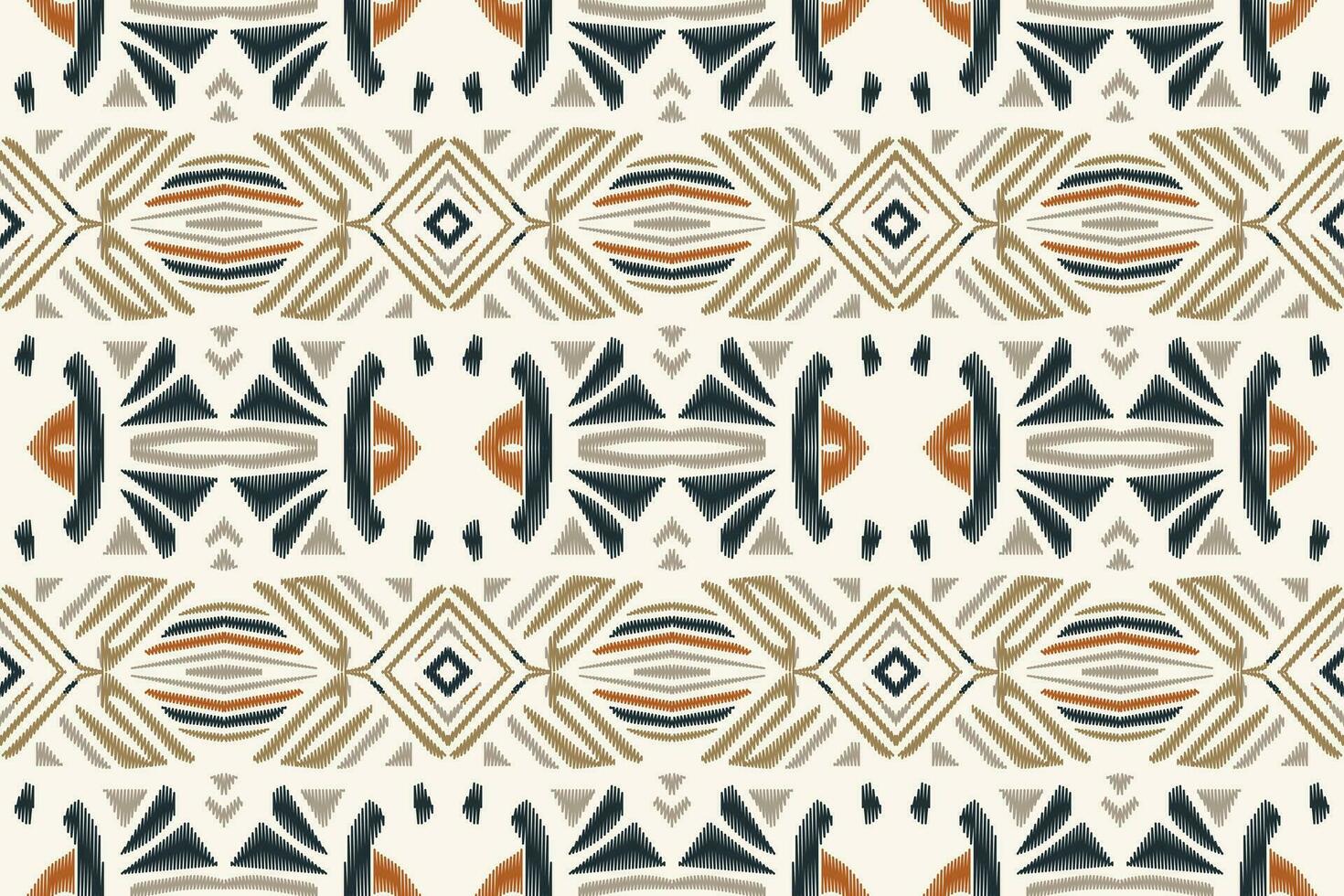 Motif Ikat Paisley Embroidery Background. Ikat Damask Geometric Ethnic Oriental Pattern traditional.aztec Style Abstract Vector illustration.design for Texture,fabric,clothing,wrapping,sarong.