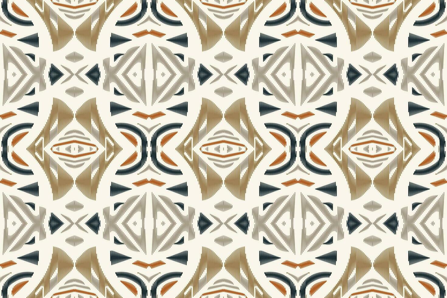 Ikat Floral Paisley Embroidery Background. Ikat Flowers Geometric Ethnic Oriental Pattern Traditional. Ikat Aztec Style Abstract Design for Print Texture,fabric,saree,sari,carpet. vector