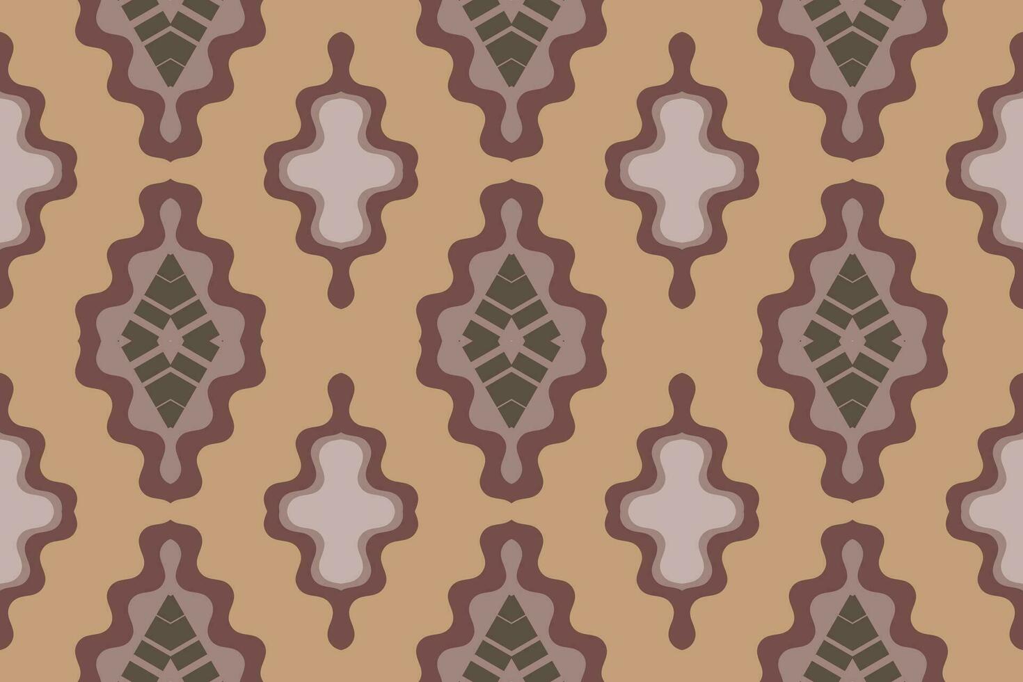 Ikat Floral Paisley Embroidery Background. Ikat Chevron Geometric Ethnic Oriental Pattern Traditional. Ikat Aztec Style Abstract Design for Print Texture,fabric,saree,sari,carpet. vector