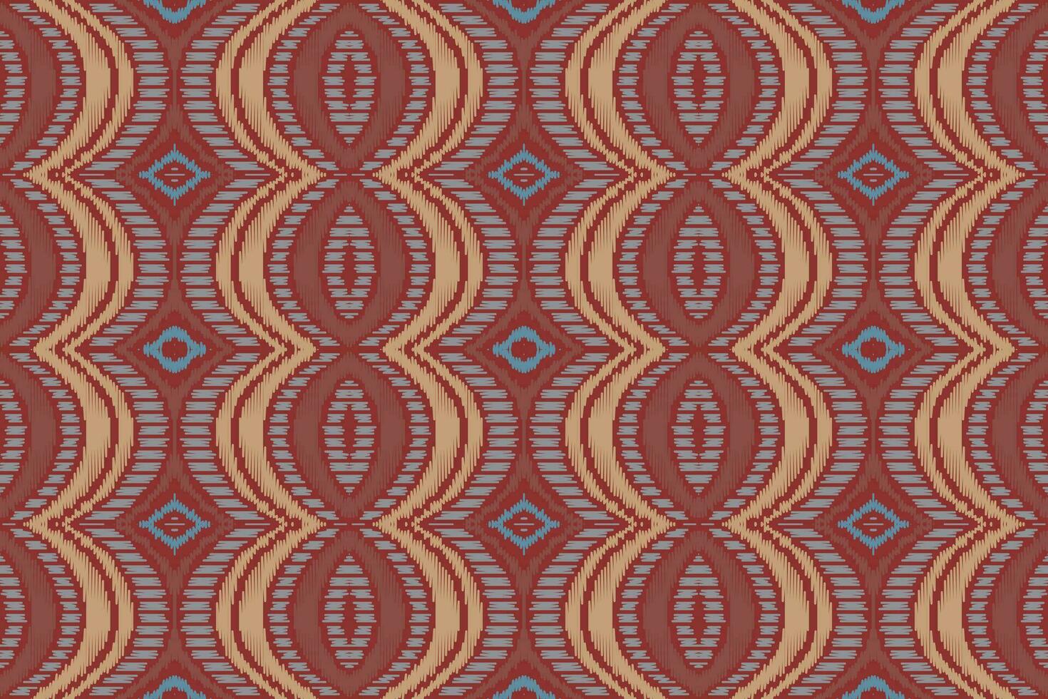 Ikat Damask Paisley Embroidery Background. Ikat Chevron Geometric Ethnic Oriental Pattern traditional.aztec Style Abstract Vector illustration.design for Texture,fabric,clothing,wrapping,sarong.