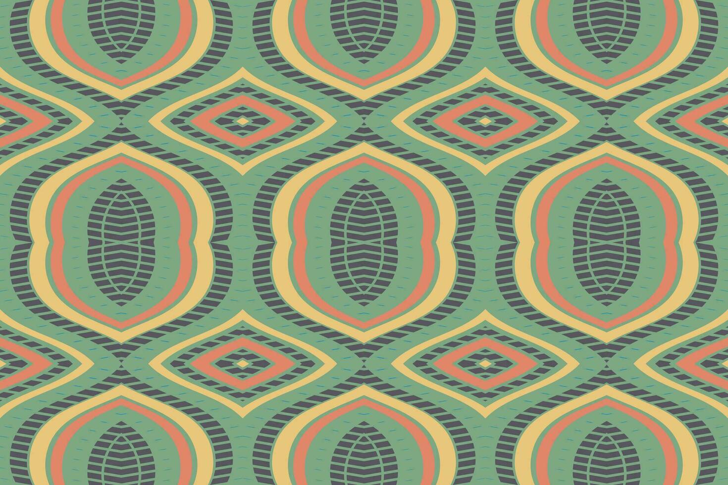 Ikat Floral Paisley Embroidery Background. Ikat Design Geometric Ethnic Oriental Pattern traditional.aztec Style Abstract Vector illustration.design for Texture,fabric,clothing,wrapping,sarong.