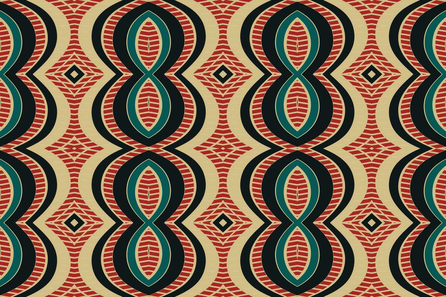 ikat floral cachemir bordado antecedentes. ikat sin costura modelo geométrico étnico oriental modelo tradicional. ikat azteca estilo resumen diseño para impresión textura,tela,sari,sari,alfombra. vector