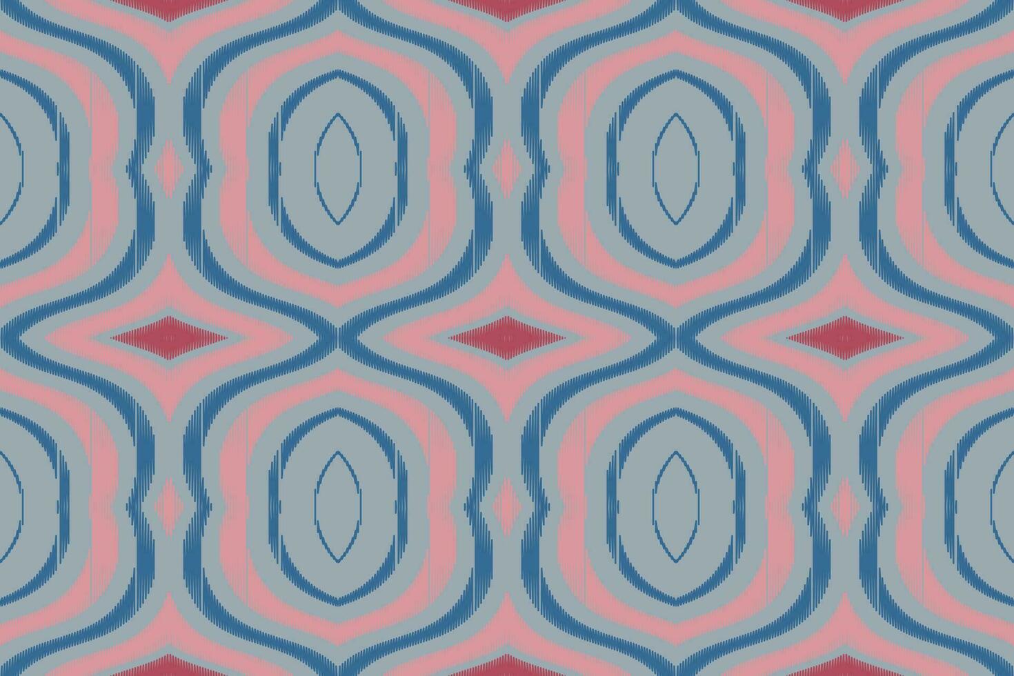 Ikat Floral Paisley Embroidery Background. Ikat Chevron Geometric Ethnic Oriental Pattern traditional.aztec Style Abstract Vector illustration.design for Texture,fabric,clothing,wrapping,sarong.